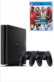 Resim Sony Playstation 4 Slim Kasa 500 Gb+yenilenmiş+2. Ps4 Kol + PES 2021 Cd si 