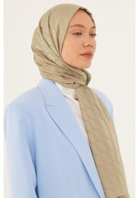 Resim Mirsoy Scarf Dalga Desen İpeksi Jakar Şal - Ada Çayı Açık Yeşil 