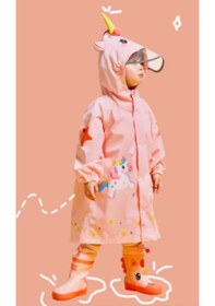 Resim Unicorn Somon Pembe 3d Su Gecirmez Yağmurluk 001 