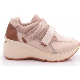 Resim Dgn 62169 Kadin Cirtli Spor Ayakkabi 62169-2027-R12615 Bej - Pudra 
