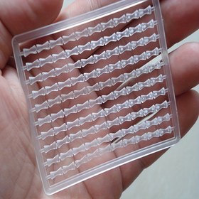 Resim 100 adet Şeffaf TPE Balık Tutucu - Balık Tutma için Şeffaf Beyaz Boilie Tutucuları, Dumbbell Şekilli Tasarım, Temel Yem Gösterme Aksesuarı, Yarı Şeffaf, Yüksek Kaliteli Balık Tutma Ekipmanı, Balık Tutma Ekipmanı Aksesuarları | Dumbbell Tutucu | Şeffaf Malzeme 