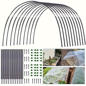 Resim 54 Adet Ayarlanabilir Fiberglas Bahçe Seraları Halkaları, 59.94cm-89.92cm - Dış Mekan Bitki Koruma için Çıkarılabilir Fide Kemer Destek Kazıkları, Tarımsal Kullanım için İdeal, Fide Koruma|Çıkarılabilir Bitki Kazıkları|Ayarlanabilir Bitki Destekleri, Fiberglas Bahçe Kazıkları 
