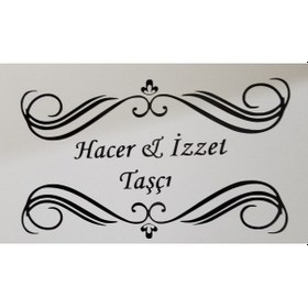 Resim Sticker Etiket Ev Kapısı Için Isimlik Ad Soyad 