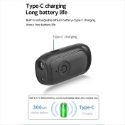 Resim Bueattuh Ultrasonik Köpek Kovucu Uzun Menzilli Eğitim Cihazı USB LED Hafif Dış Mekan Önleyici Koruma Aracı ile Şarj Edilebilir (Yurt Dışından) 