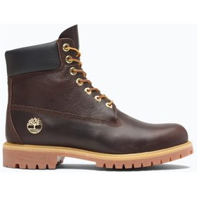 Resim Timberland Premium 6 INCH LACE UP WATERPROOF BOOT DK BROWN FULL GRAIN W BLK 