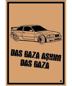 Resim KERVANCUP AMBALAJ 35x50 Bas Gaza Aşkım Baskılı Oto Paspas 100 Adet 