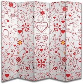 Resim Aşk Temalı Özel Tasarım Paravan Room Divider 180 x 200 cm 