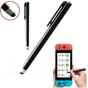 Resim Gaojunshop01 Nintendo Switch Lite 2 Oled İçin Siyah Dokunmatik Kalem Stylus Tablet Telefon 