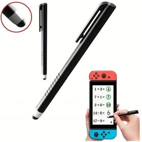 Resim Gaojunshop01 Nintendo Switch Lite 2 Oled İçin Siyah Dokunmatik Kalem Stylus Tablet Telefon 