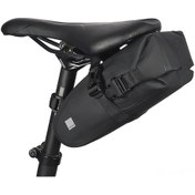 Resim Süper Dayanıklı Pvc Bisiklet Arka Çantası - Su Geçirmez 1l, Günlük Kullanım Ve Kısa Seyahatler İçin Siyah Siyah 