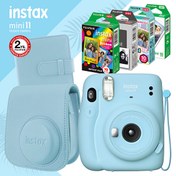 Resim Instax Mini 11 Mavi Fotoğraf Makinesi Ve Mega Hediye Seti Fujifilm