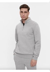 Resim Only & Sons Erkek Onsceres Half Zip Yarım Fermuar Sweatshirt-22019055 Gri 