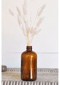 Resim Modern Amber Cam Şişe Vazo 17cm 