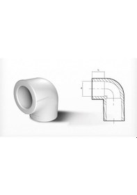 Resim Fırat Pprc 90 Kapalı Dirsek 1 Adet 63mm 