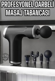 Resim AyrStore Masaj Tabancası 4 Başlıklı Kas Ve Vücut Ağrıları İçin Şarjlı Darbeli 