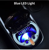 Resim Lemestar Siyah Araba Sigara Kâgidi Kutusu - Paslanmaz Çelik-abs, Led Işık, Pusula Ve Kapaklı, Dahili Düğme Pil 