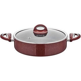 Resim Taç Granit Basık Teflon Pilav Tenceresi 22 CM 
