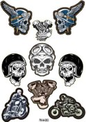 Resim Skull Bulls Karışık Sticker Seti 01 