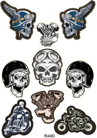 Resim Skull Bulls Karışık Sticker Seti 01 