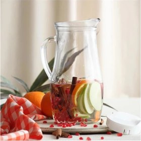 Resim AyrStore Misket Tekli Sürahi, 1.8 L Hacim, Cam, Beyaz 