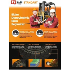 Resim ATİRE 18x7-8 (180/70-8) Achiever Segmansız Dolgu Forklift Lastiği 
