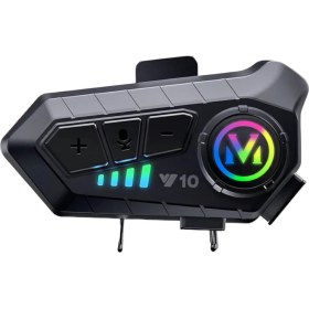 Resim Beemen Y10 Motosiklet Kablosuz Kask Kulaklık Intercom Bluetooth 5.3 Su Geçirmez 