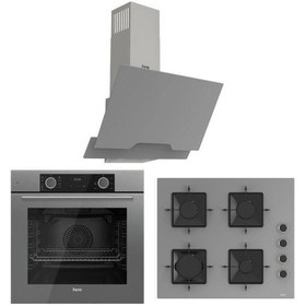 Resim Ferre Fryart XE63CPR - SS208 - D065 Gri Ankastre Set 