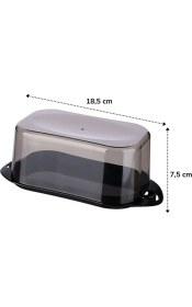 Resim Lowell Home Ieg Kilitli Plastik Kapaklı Kahvaltılık Tereyağlık Peynirlik Erzak Saklama Kabı AP-9428 (4887) 