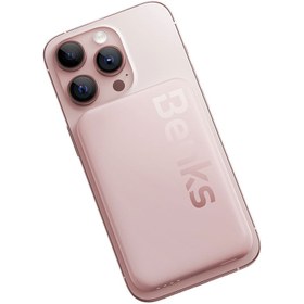 Resim Benks MP10 M-safe Magnetik İnce Tasarımlı Powerbank 6000mAh - Pembe 