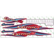 Resim Yamaha Crypton 2004 Kırmızı Sticker Set Modifiye