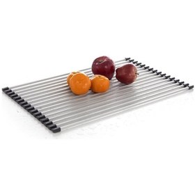 Resim Primanova Lavabo Üstü Katlanabilen Mutfak Rafı Paslanmaz-m-e63-07 Gri 