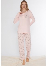 Resim Uzun Kol Pijama Takımı Viskon Alperi 790-77 SOMON 