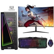 Resim İzoly Spectre X ST999366 i5-4590 16 GB 256 GB RX580 24" Dos Masaüstü Oyuncu Bilgisayarı 