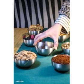 Resim 6'lı18/10 Paslanmaz Çelik Çerezlik Seti | Çok Amaçlı Atıştırmalık Sunum Kasesi No.3 | Tatlı Meze Kahvaltılık Sunum Kabı | Ø 10,5 cm | 300 ml 