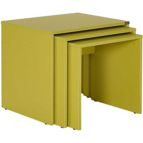 Resim Triple Zigon Sehpa - Yeşil 