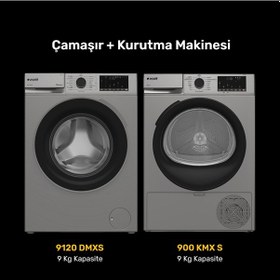 Resim Arçelik 9120 Dmxs Çamaşır Makinesi - 900 Kmx S Kurutma Makinesi 