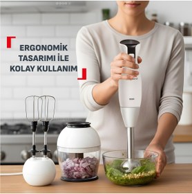 Resim Tefal HB1811 Easyblend 1000 W 0.7 L Beyaz Blender Seti 