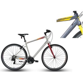 Resim Carraro Sportıve 321 Erkek Şehir Bisikleti 520H V 28 Jant 21 Vites Mat Antrasit Sarı Koyu Sarı 