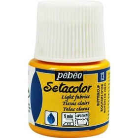 Resim Pebeo Setacolor Light Fabric Transparan Kumaş Boyası 13 Butterc 