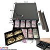 Resim Saypos 6 Banknot Gözlü Masa Altı Montaj Askılı Pos Bağlantılı Anahtardan Açılır Para Çekmecesi 41x41x11 CM 