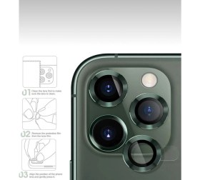 Resim IPHONE 11 Pro / 11 Pro Max / 12 Pro Uyumlu Tempered Glass Kamera Lens Koruyucu 