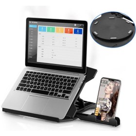 Resim miletus Laptop Standı Telefon Tutuculu Laptop Tutucu Notebook Standı Bilgisayar Standı Laptop Altlığı Ttys 