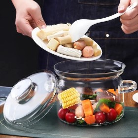 Resim Senin Dükkanın Borosilikat Cam Tencere 2 Litre 