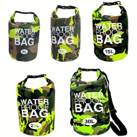 Resim Outdoor Kamuflaj Yüksek Kaliteli Kuru Çanta, Rulo-Kapaklı 5/10/15/20/30L, Kayak, Sörf, Tekne Gezintisi, Yüzme, Kampçılık, Plaj ve Balıkçılık İçin Mükemmel 