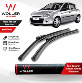 Resim Wöller Renault Clio 3 Silecek 2006 2011 Silecek Takımı Araca Özel 