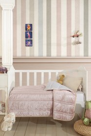 Resim Elart Fancy Bebek Yorgan (150x100 cm) Ekru - Ekru 