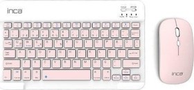 Resim Inca IBK-562P Bluetooth Klavye & Mouse Set Pembe 