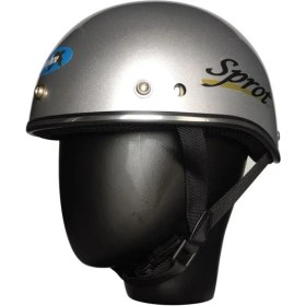 Resim MOTOANL Motosiklet Kaskı Abs Materıal Yarım Chopper Model Kask Vespa Scooter Grey 