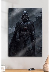 Resim Metal Baskı Parlak Duvar Tablosu - Darth Vader, Yıldız Savaşları, Starwars 