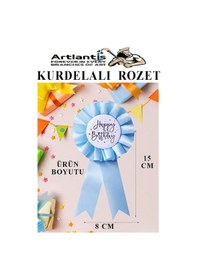 Resim 29 Ekim Atatürk Kurdelalı Rozet 5 Adet Kırmızı Beyaz Yaka Rozeti Çocuk Bayram Etkinlik 15 Cm Kokart 